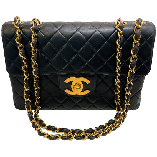 Chanel Vintage 1990's Black Jumbo Flap Bag