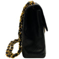 Load image into Gallery viewer, Chanel Vintage 1990's Black Jumbo Flap Bag
