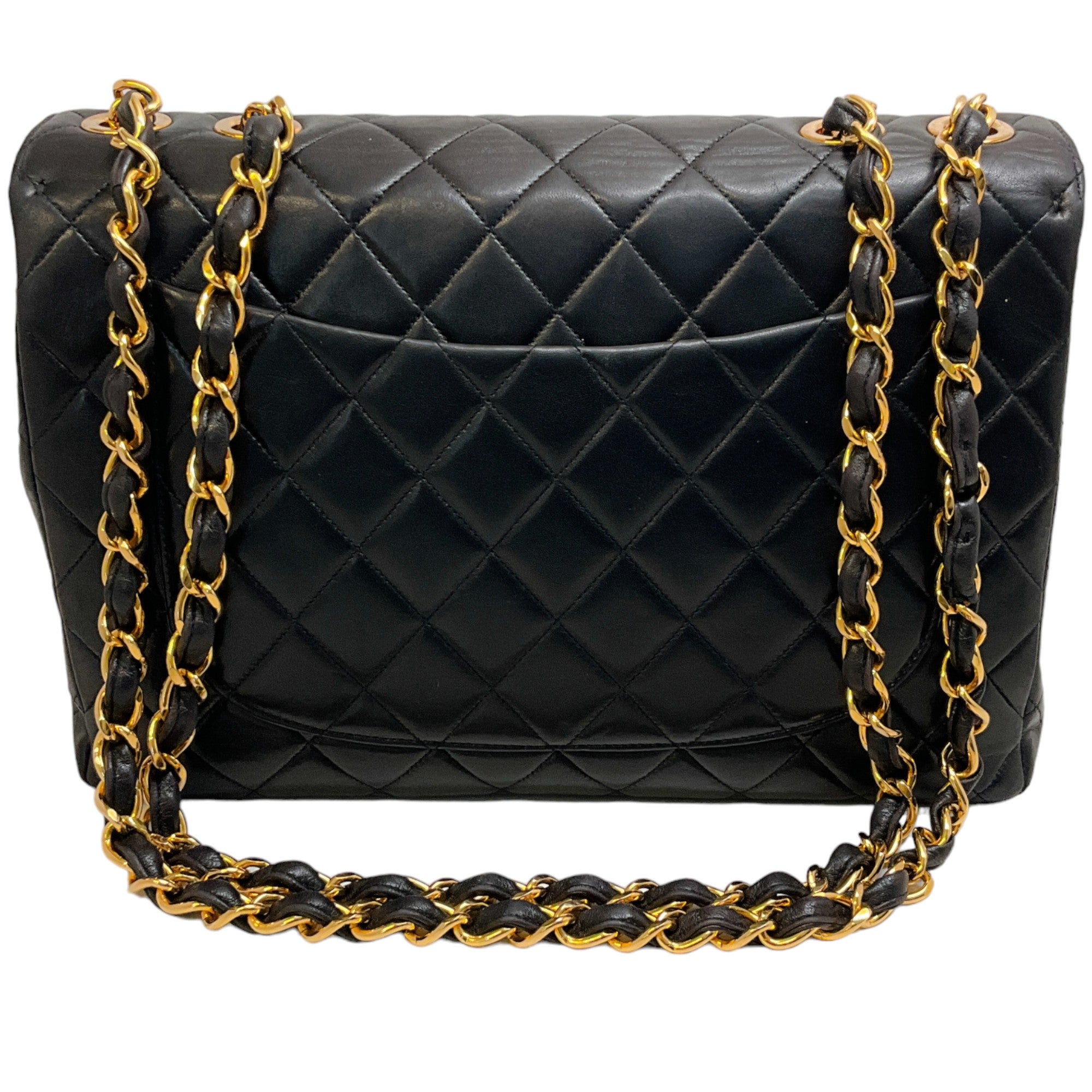 Chanel Vintage 1990's Black Jumbo Flap Bag