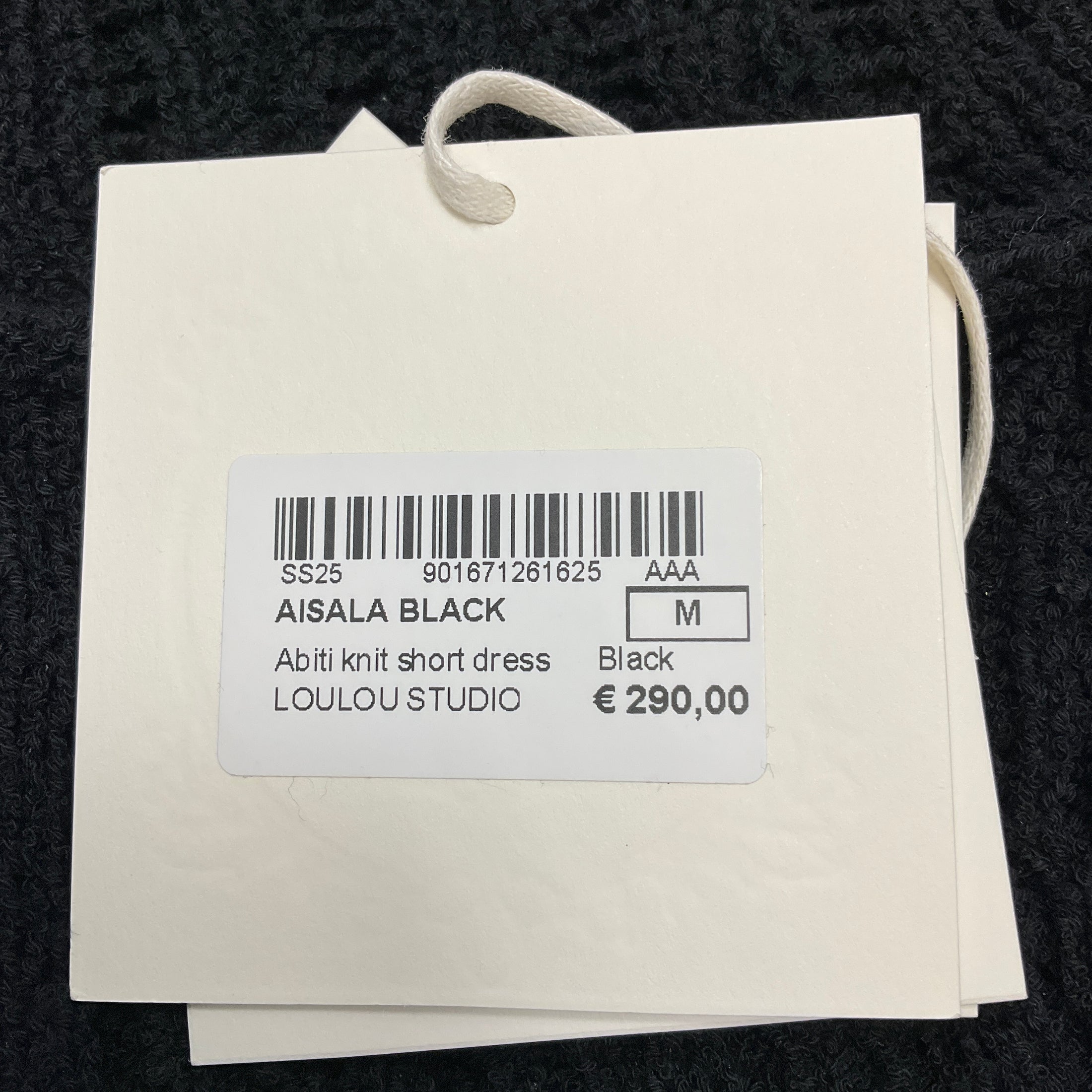 Loulou Studio Black Aisala Knit Mini Dress