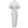 Load image into Gallery viewer, Another Tomorrow White Bias Poplin Dress
