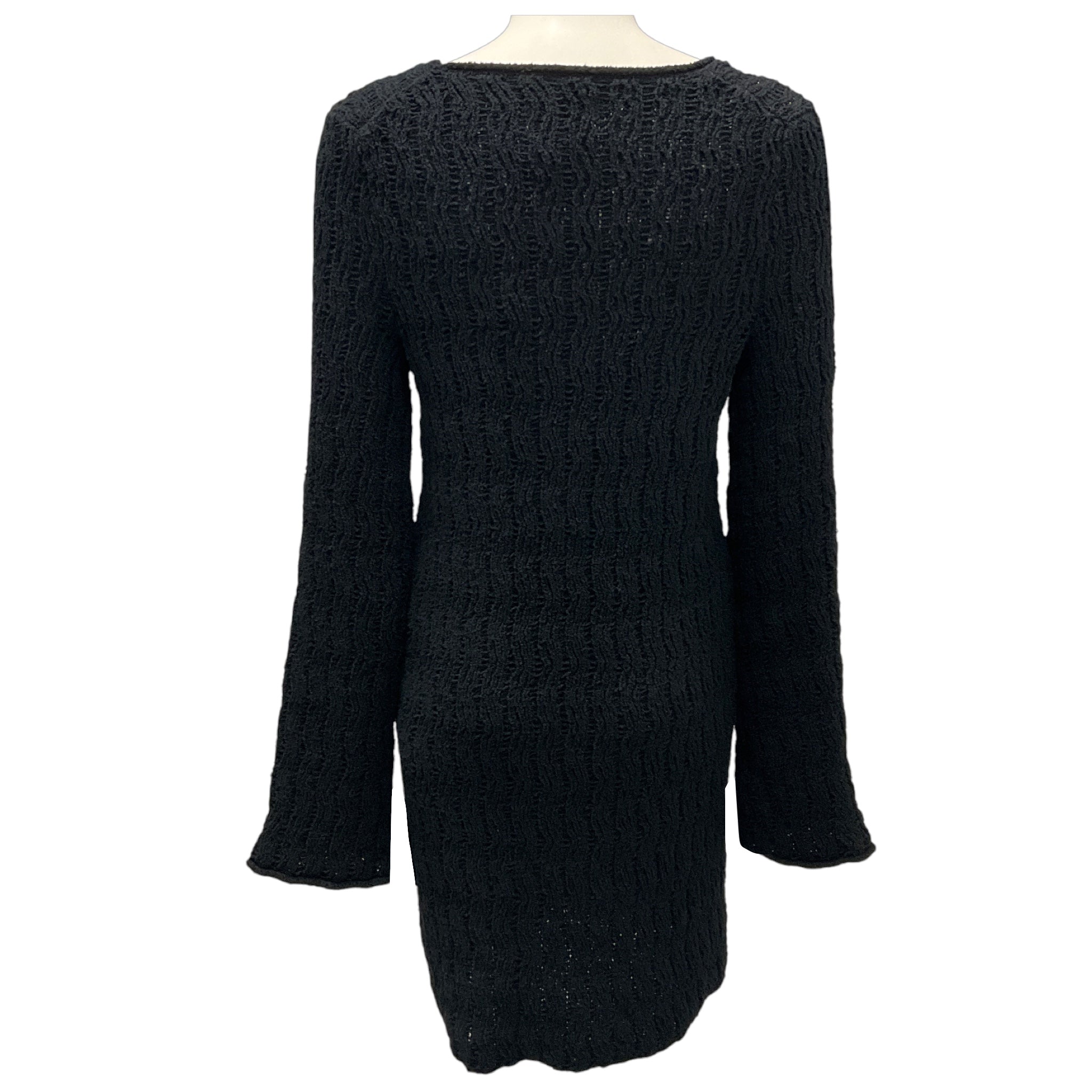 Loulou Studio Black Aisala Knit Mini Dress