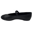 Load image into Gallery viewer, Chanel Black 2024 CC Logo Grosgrain Cap Toe and Leather Mary Jane Ballet Flats
