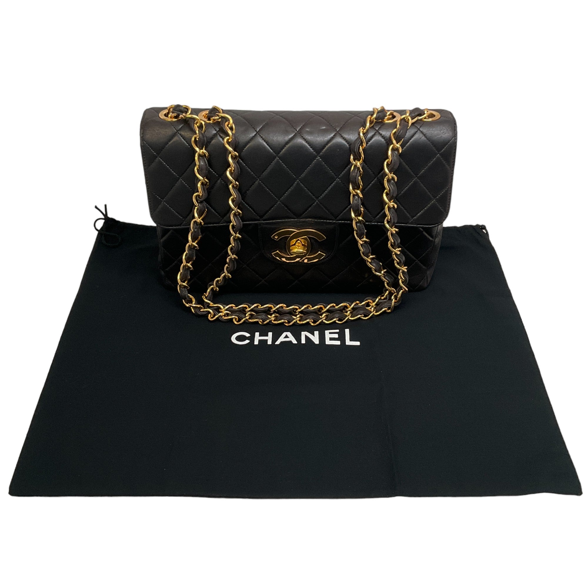 Chanel Vintage 1990's Black Jumbo Flap Bag