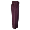 Load image into Gallery viewer, Thom Browne Burgundy Pinstriped Cropped Wool Trousers / Pants
