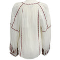 Load image into Gallery viewer, Isabel Marant Etoile Ecru / Ochre Embroidered Fernanda Blouse
