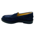 Load image into Gallery viewer, Tod's Navy Blue Suede Leather Loafers / Flats
