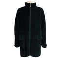 Load image into Gallery viewer, Max Mara Black Reversible Alpaca Fur and Wool Coat
