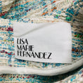 Load image into Gallery viewer, Lisa Marie Fernandez Turquoise / Ivory Plaid Tweed Top and Pants Set
