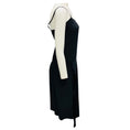 Load image into Gallery viewer, Barbara Bui Black Asymmetric Hem Sleeveless Silk Midi Dress with Built-In Shorts
