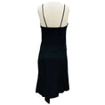 Load image into Gallery viewer, Barbara Bui Black Asymmetric Hem Sleeveless Silk Midi Dress with Built-In Shorts
