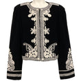 Load image into Gallery viewer, Figue Black Bead Embroidered Crop Dori Matador Jacket

