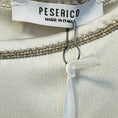 Load image into Gallery viewer, Peserico Cream Stretch Silk Satin Top with Monili
