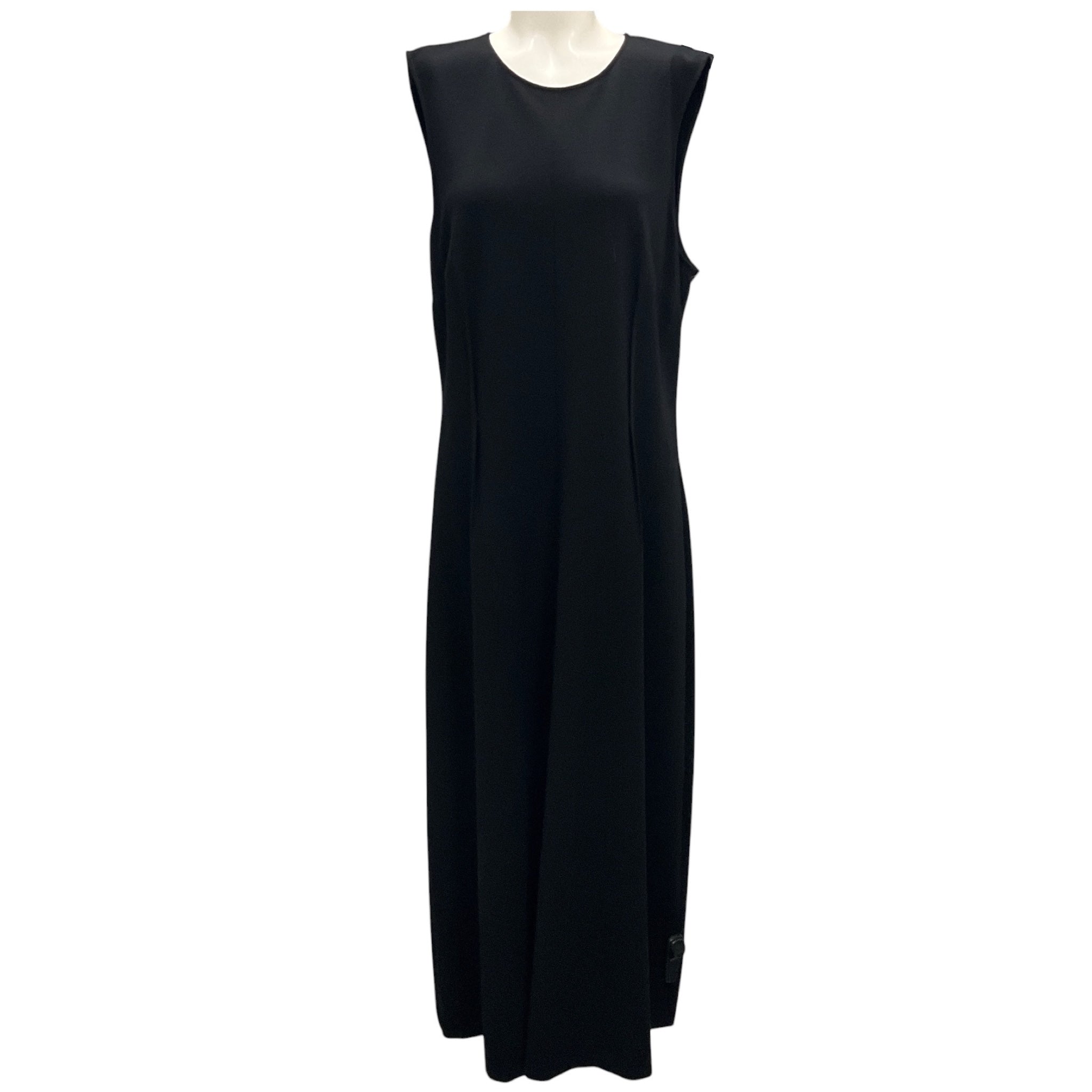 Lafayette 148 New York Black Sleeveless Stretch Jersey Maxi Dress