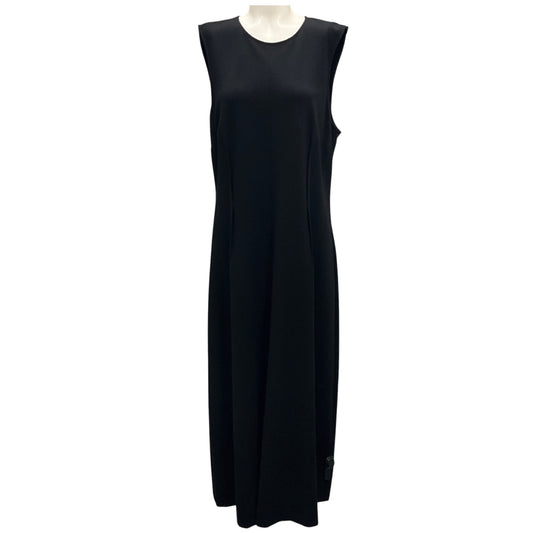 Lafayette 148 New York Black Sleeveless Stretch Jersey Maxi Dress
