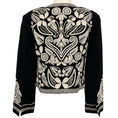 Load image into Gallery viewer, Figue Black Bead Embroidered Crop Dori Matador Jacket
