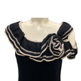 Load image into Gallery viewer, Philosphy di Alberta Ferretti Black / Beige Mohair Knit Dress
