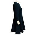 Load image into Gallery viewer, Christian Dior Navy Blue Wool Crepe Flared Dress
