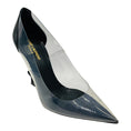 Load image into Gallery viewer, Saint Laurent Black Nero / Transparent Patent Leather and PVC Opyum 110 Pumps with YSL Logo Heel
