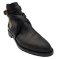Load image into Gallery viewer, Burberry Black / Archive Beige Check and Leather Flat Ankle Boot

