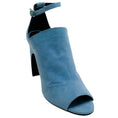 Load image into Gallery viewer, Pierre Hardy Blue Suede Caress Peep Toe Shooties with Ankle Strap
