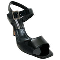 Load image into Gallery viewer, Manolo Blahnik Black Patent Leather Fairu Sandals

