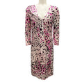 Load image into Gallery viewer, Salvatore Ferragamo Pink Multi Printed Long Sleeved Silk Dress
