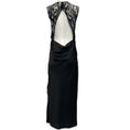 Load image into Gallery viewer, Jonathan Simkhai Black Vea Sleeveless Draped Dress with Lace
