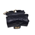 Load image into Gallery viewer, Chanel Navy Blue Quilted Patent Leather Anklet Ankle Monitor Mini Bag
