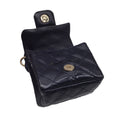 Load image into Gallery viewer, Chanel Navy Blue Quilted Patent Leather Anklet Ankle Monitor Mini Bag
