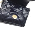 Load image into Gallery viewer, Chanel Navy Blue Quilted Patent Leather Anklet Ankle Monitor Mini Bag
