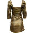 Load image into Gallery viewer, Love Shack Fancy Gold Thompson Bodycon Dress
