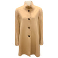 Load image into Gallery viewer, Fleurette Camel Button Front Wool Coat

