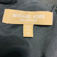 Load image into Gallery viewer, Michael Kors Collection Black Sleeveless Cotton Stretch Dress with Grommet Detail Belt
