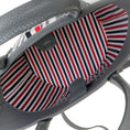 Load image into Gallery viewer, Thom Browne Dark Grey Checked Woven Leather Bucket Bag
