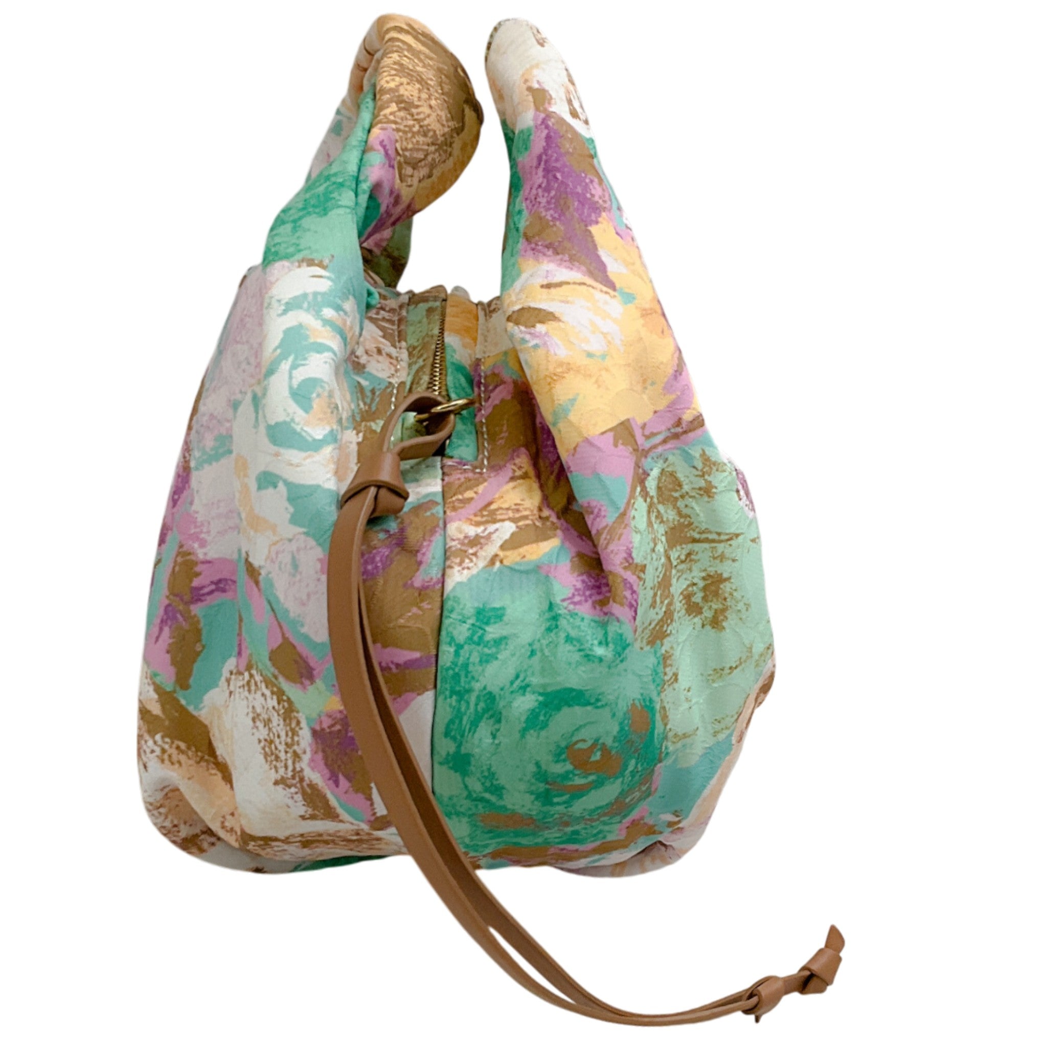 Dries van Noten Multi Floral Jacquard Twist Bag