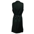 Load image into Gallery viewer, Michael Kors Collection Black Sleeveless Cotton Stretch Dress with Grommet Detail Belt
