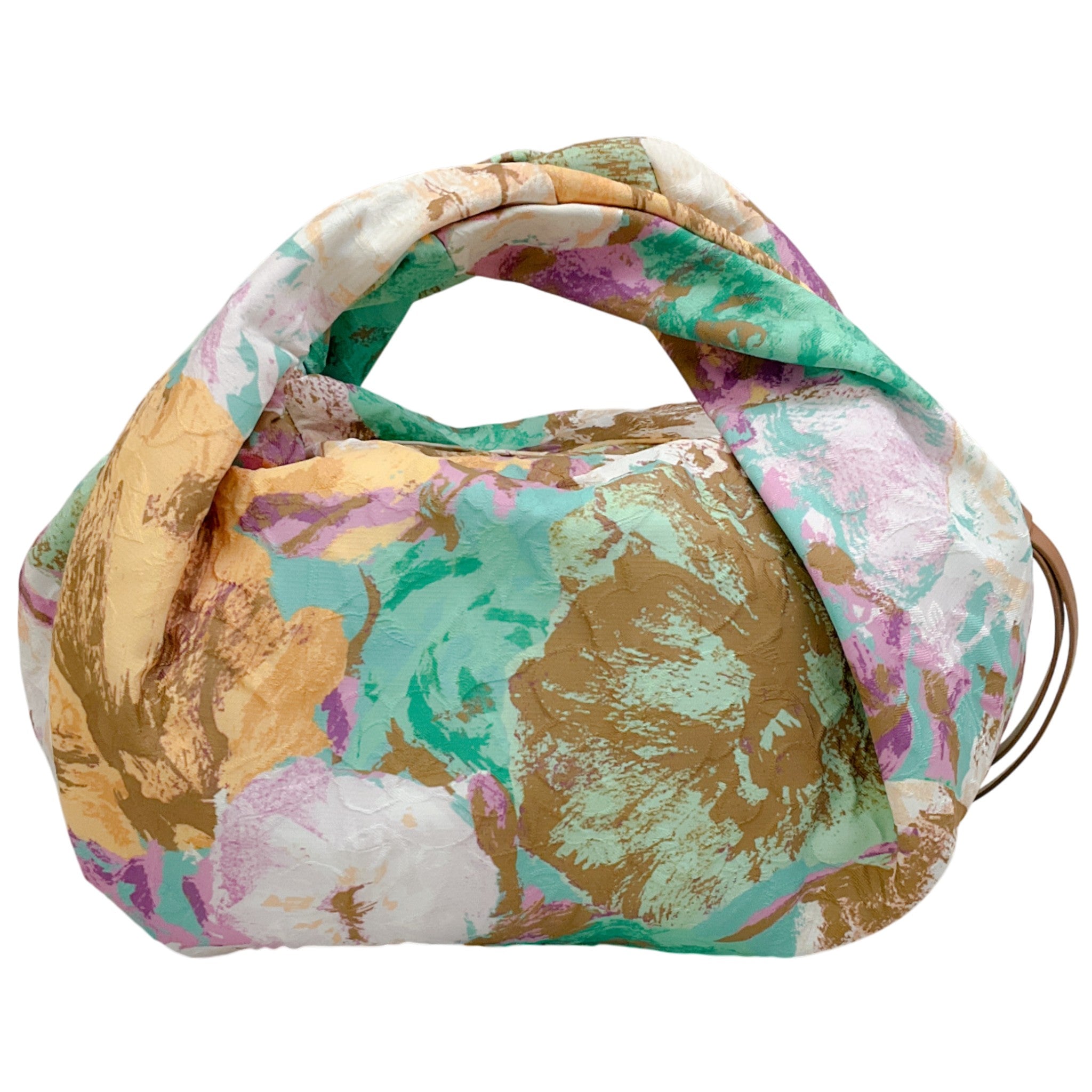 Dries van Noten Multi Floral Jacquard Twist Bag