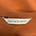 Load image into Gallery viewer, Arts & Science Burnt Orange Long Sleeved Satin Midi Dress
