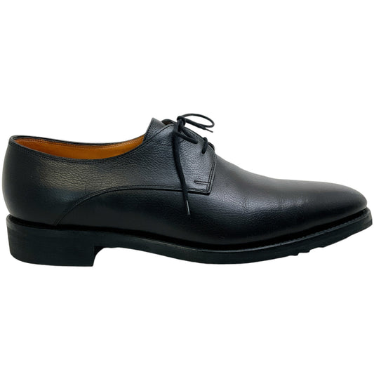 John Lobb Men's Black Leather Classic Derby Shoes