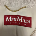 Load image into Gallery viewer, Max Mara Studio Champagne Metallic Textured Satin Jacquard Coat
