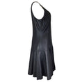 Load image into Gallery viewer, Ralph Lauren Blue Label Black Sleeveless V-Neck Flared Leather Dress

