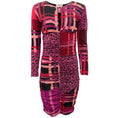 Load image into Gallery viewer, Fuzzi Purple / Pink / Black Ruched Dress

