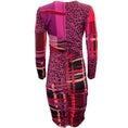 Load image into Gallery viewer, Fuzzi Purple / Pink / Black Ruched Dress
