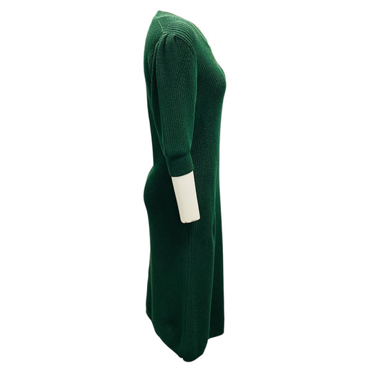 Fendi Green Knit Midi Dress