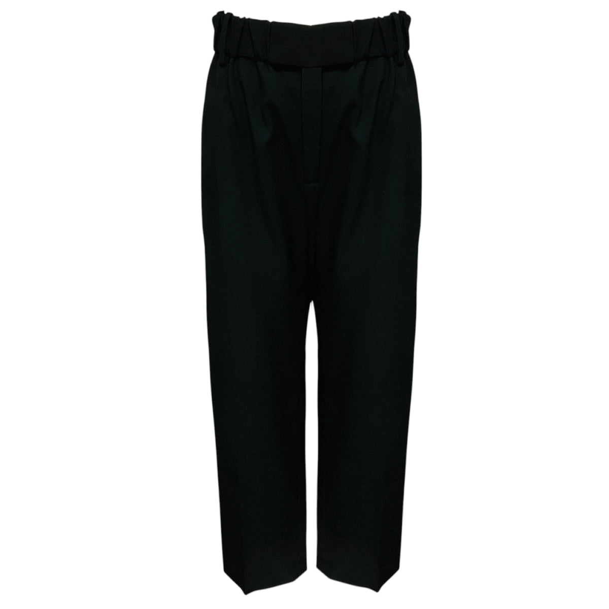 Bottega Veneta Black Wool Relaxed Fit Pants