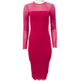 Load image into Gallery viewer, Fuzzi Magenta Long Sleeve Bodycon Dress

