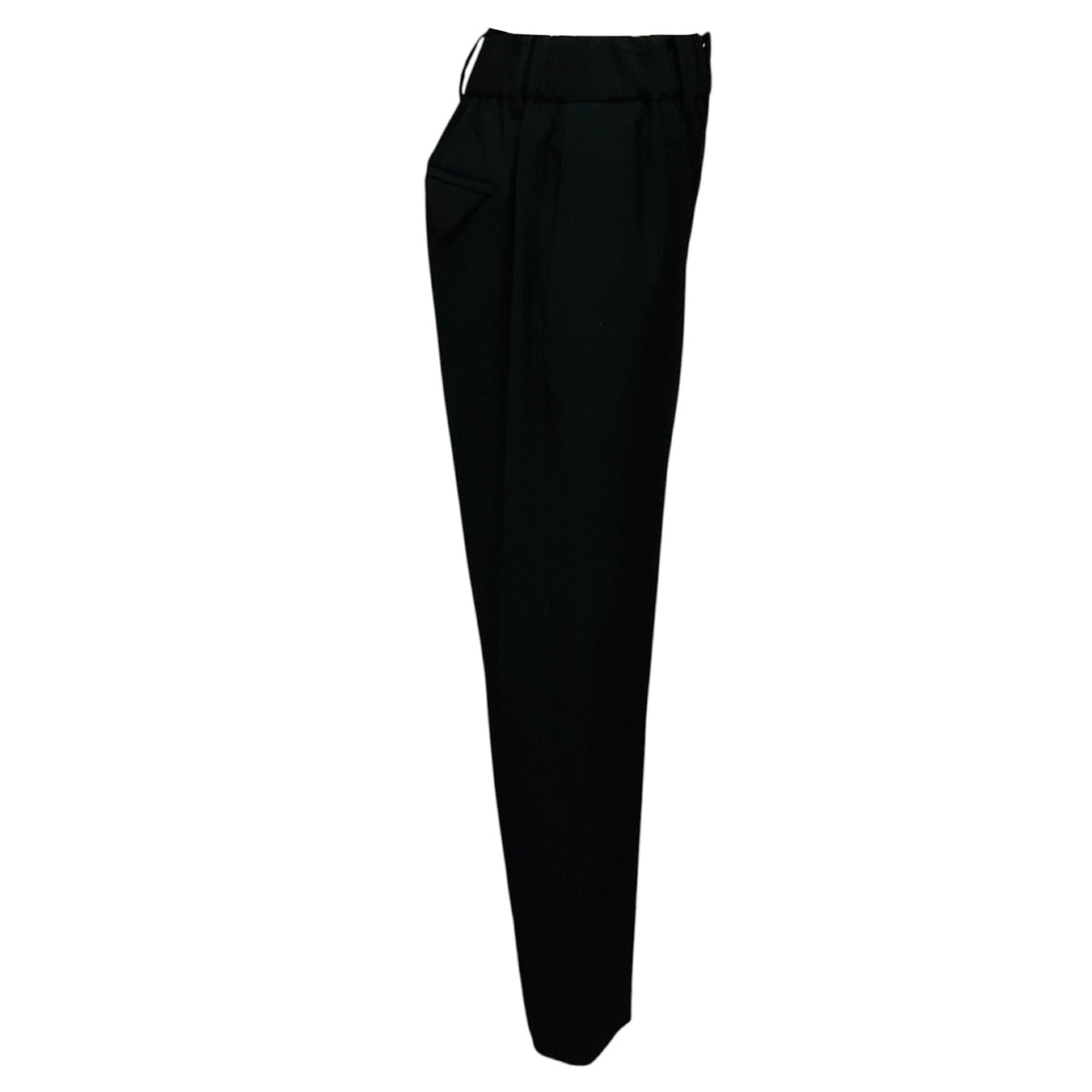 Bottega Veneta Black Wool Relaxed Fit Pants