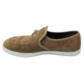 Load image into Gallery viewer, Hermes Beige Sable Mocassin Femme Jour Chevre Velours Nappa Loafers
