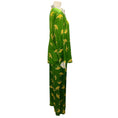 Load image into Gallery viewer, Dries Van Noten Green / Yellow Printed Silk Two-Piece Set
